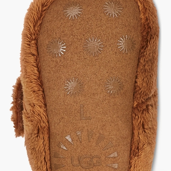 UGG Kids Infant Brown Fuzzy Booties - Picture 5 of 7